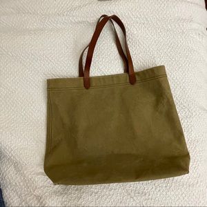 Madewell canvas transport tote in British surplus